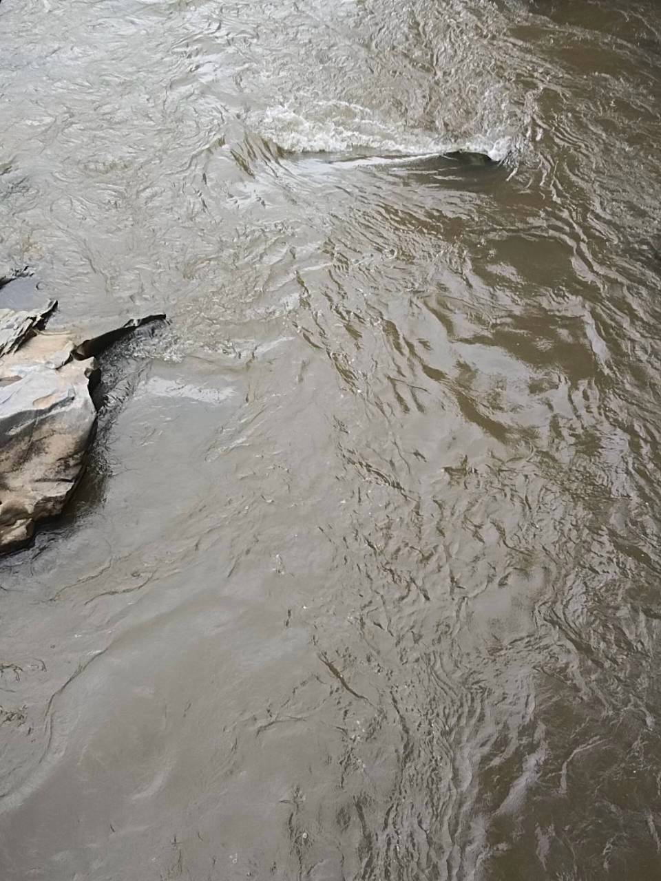 Flowing water of the Samoeng River tubing route